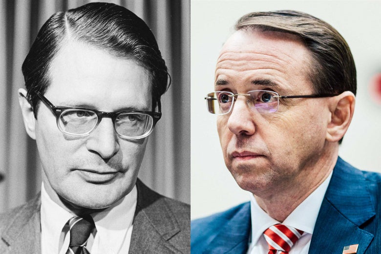 Elliot Richardson, Rod Rosenstein.
